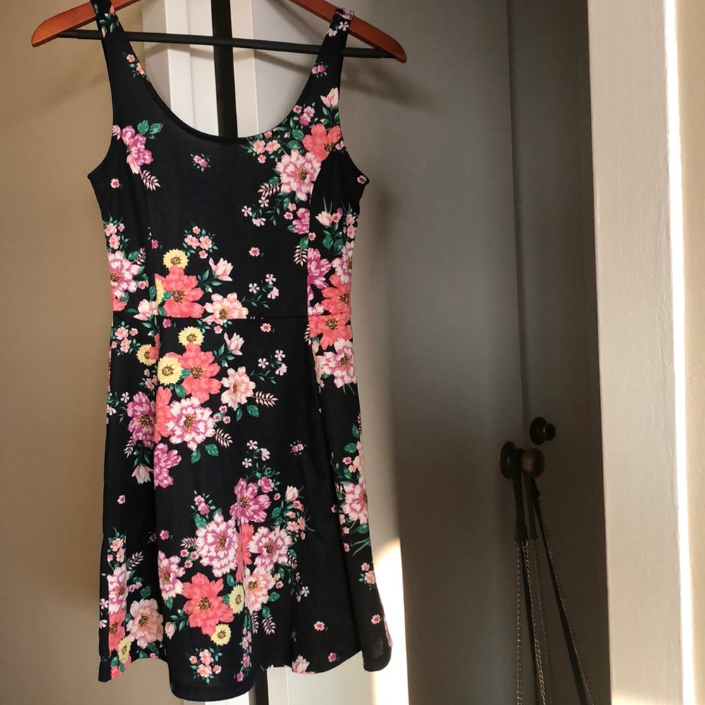 Navy and floral dress- never worn!